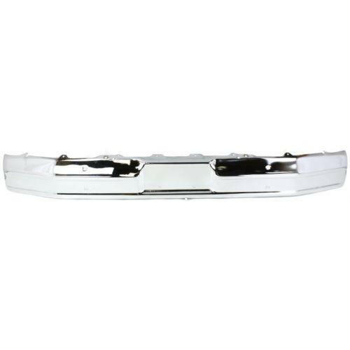 1980-1986 Ford F-150 Front Bumper, Chrome, Without Impact Strip Holes.