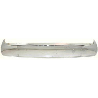 1988-1991 Ford F53 Front Bumper, Chrome, Without Impact Strip Holes.