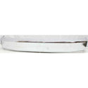 1992-1996 Ford F-150 Front Bumper, Chrome, w/o Pad, w/o Impact Strip Hole.