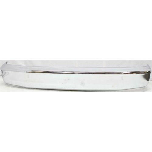 1992-1997 Ford F-250 Front Bumper, Chrome, w/o Pad, w/o Impact Strip Hole.