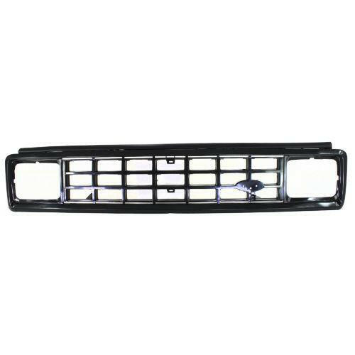 1983-1988 Ford Ranger Grille, Plastic, Painted-Black.