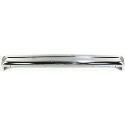 1983-1985 Ford Ranger Front Bumper, Chrome, w/o Molding and Ends Holes.
