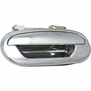 1997-2003 F-150 Pickup Rear Door Handle LH, All Chrome, w/o Keyhole, Crew Cab.