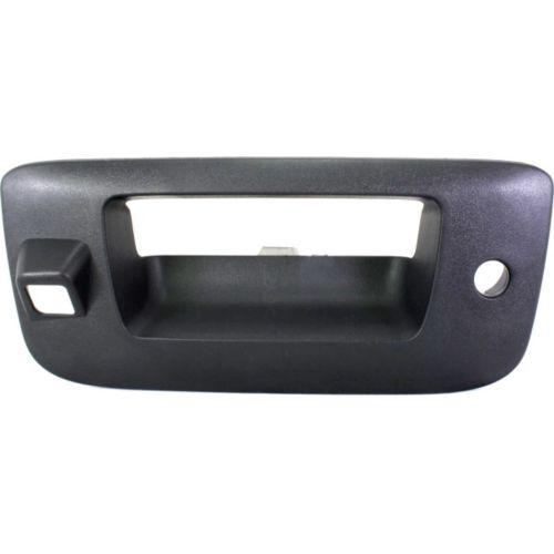 2007-2014 GMC Sierra Tailgate Handle Bezel, Black, W/cam/key Hole.