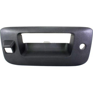 2007-2014 GMC Sierra Tailgate Handle Bezel, Black, W/cam/key Hole.