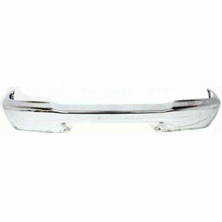 1998-2000 Ford Ranger Front Bumper, Chrome, Styleside, Without Pad Holes.