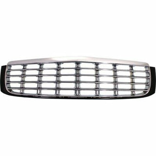 1997-1999 Cadillac Deville Grille, Chrome Shell/Black - Classic 2 Current Fabrication