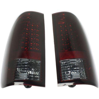 1997-2007 Ford F-250 Led Clear Tail Lamp, Lens/Housing, Set, Smoke/red Lens - Classic 2 Current Fabrication