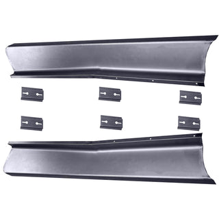 1947-1955 Chevy Short Bed Truck Smooth Running Board Set W/Adapters - Classic 2 Current Fabrication