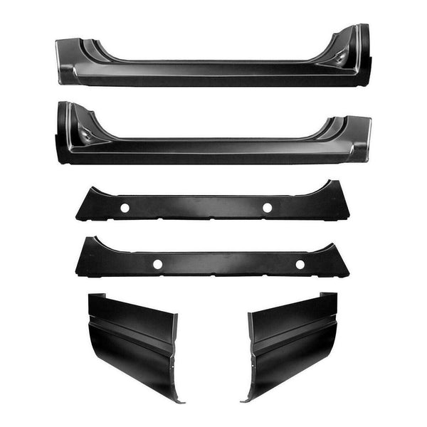 1988-1998 Chevy C/K Pickup 2 DR Ext Cab Factory Style Outer Rocker Panels, Inner Rocker Panels & Cab Corners Kit.