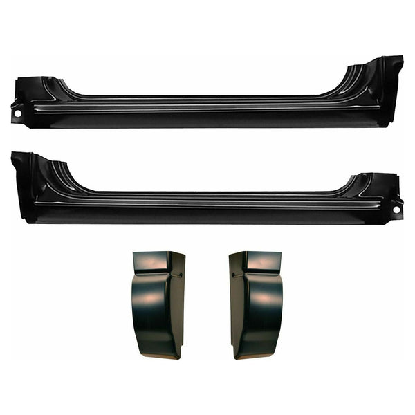 S10 Rocker Panel Covers 1994-2004 Chevy S-10 Standard 2DR Factory Rocker Panel & Cab Corners K