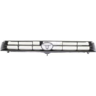 1992-1994 Toyota Camry Grille, ABS Plastic, Painted-Silver.