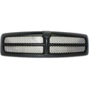 1999-2002 Dodge Pickup Truck Grille, Painted-Black.