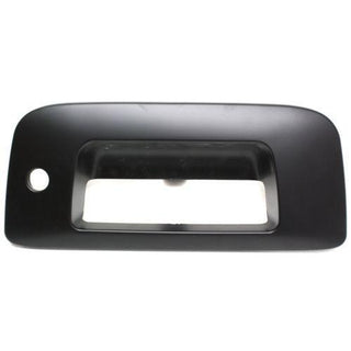 2007-2014 GMC Sierra Tailgate Handle Bezel, Primed, W/ Keyhole.