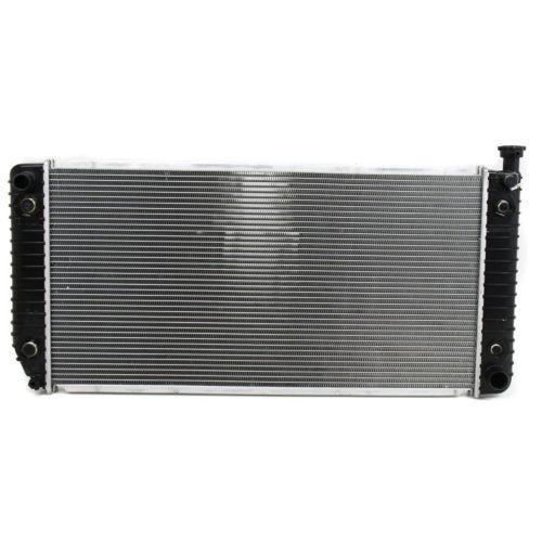 1992-1993 Chevy K2500 Suburban Radiator, 34x17, 2-row core, with EOC.