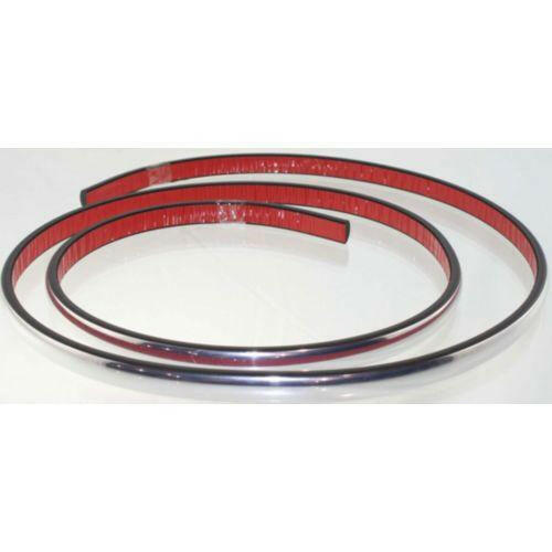 1995-1997 Ford Crown Victoria Front Bumper Molding, Plastic, Chrome.