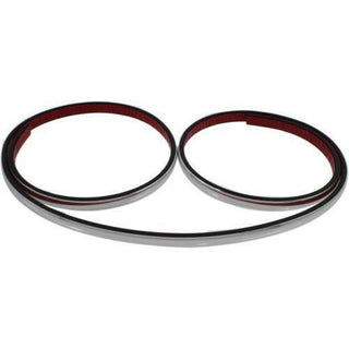 1995-1997 Ford Crown Victoria Rear Bumper Molding, Plastic, Chrome.