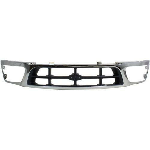 1997-1998 Ford F-250 Grille, Cross Bar, Chrome Shell/gray Insert.