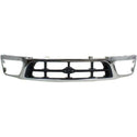 1997-1998 Ford F-250 Grille, Cross Bar, Chrome Shell/gray Insert.