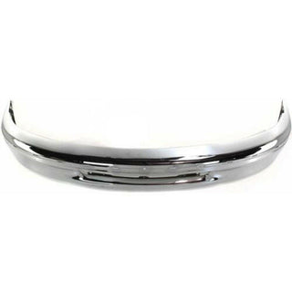 1997-1998 Ford F-250 Front Bumper, Chrome, 2WD Without Fog Light Hole.