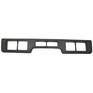 1992-1996 Ford Bronco Front Bumper Molding, Center, Black, XLT Model.