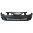 1998-2002 Ford Escort Front Bumper Cover, Primed, w/o Fog Lamps Hole, ZX2 Coupe.