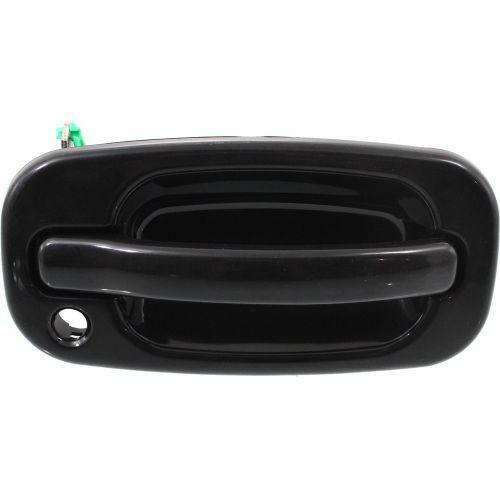 1999-2007 GMC Sierra Front Door Handle RH, Outside, Black, w/Keyhole.