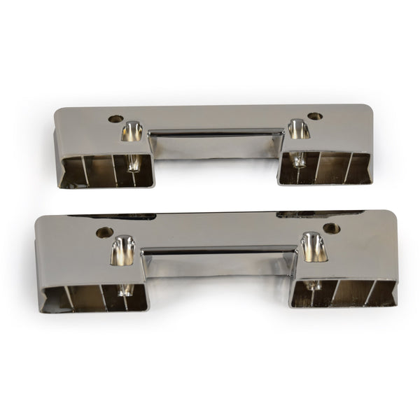 1964-1967 Pontiac Grand Prix Armrest Base Chrome Pair.