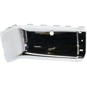 2007-2013 GMC Sierra 1500 Rear Bumper End LH, Chrome, w/Sensor Hole-CAPA.