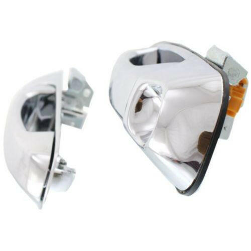 2002-2009 Dodge Full Size Pickup Front Door Handle Set, All Chrome, 2-dr 2-pc/set W/O KeyHole.