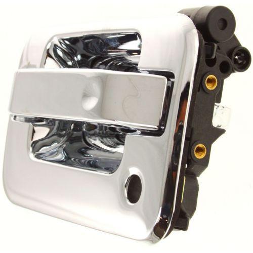 2004-2014 Ford F-150 Front Door Handle LH, All Chrome, w/Keyhole, w/o Keyless.