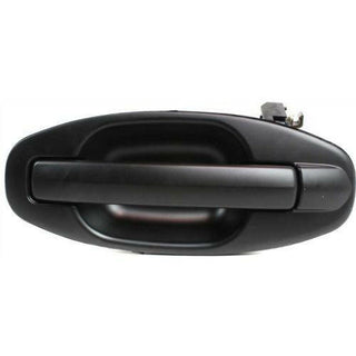 2001-2006 Hyundai Santa Fe Rear Door Handle LH, Smooth Black, Plastic.