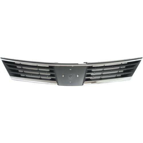 2007-2009 Nissan Versa Grille, Lower, Gray, Hatchback/Sedan.