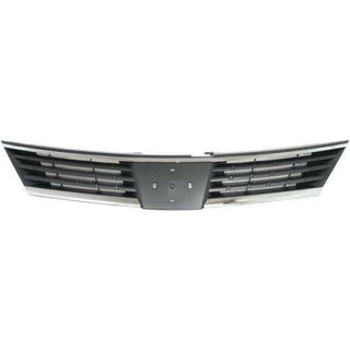 2007-2009 Nissan Versa Grille, Lower, Gray, Hatchback/Sedan.
