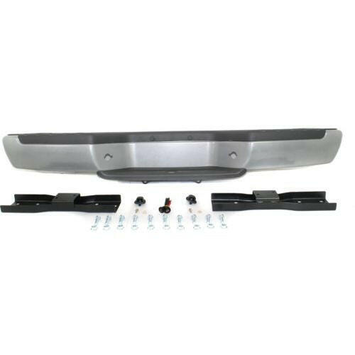 2001-2004 Nissan Frontier Step Bumper, Assy, Silver, Steel.
