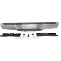 2001-2004 Nissan Frontier Step Bumper, Assy, Silver, Steel.