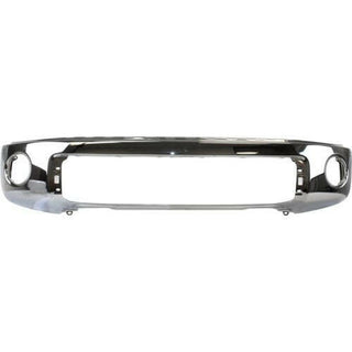 2007-2013 Toyota Tundra Front Bumper, Chrome, w/Parking Aid Hole, Steel.