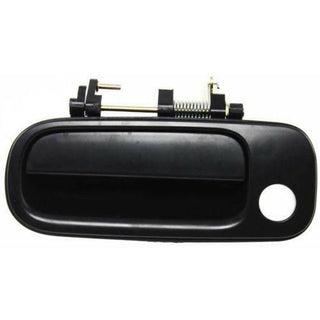 1992-1996 Toyota Camry Front Door Handle LH, Outside, Black, W/ Keyhole.