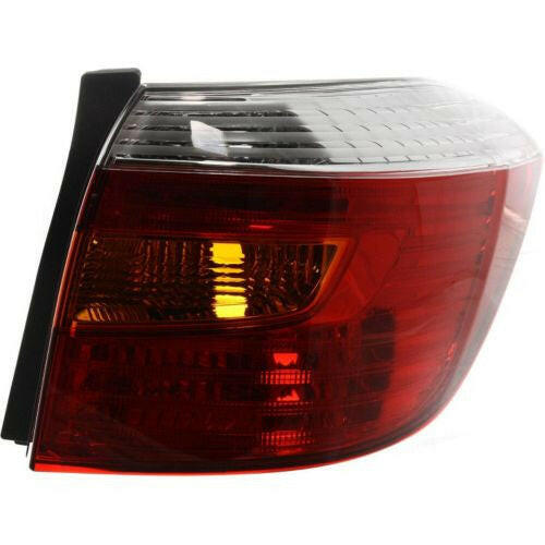 2008-2010 Toyota Highlander Tail Lamp RH, Lens/Housing, Amber/clear/red Lens.