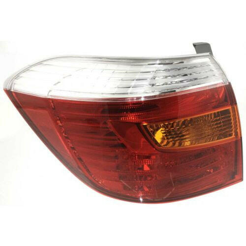 2008-2010 Toyota Highlander Tail Lamp LH, Lens/Housing, Amber/clear/red Lens.