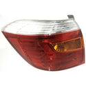 2008-2010 Toyota Highlander Tail Lamp LH, Lens/Housing, Amber/clear/red Lens.