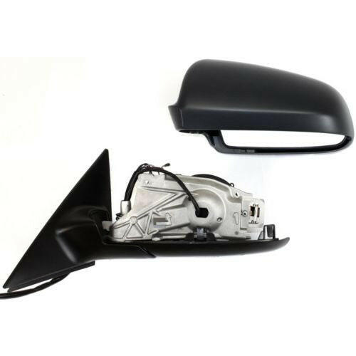 2006-2008 Audi A3 Mirror LH, Black-ptm, Power, Heated, Manual Folding.