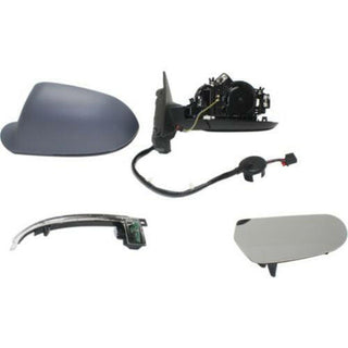 2009-2013 Audi A3 Mirror LH, Power, Heated, Manual Folding.