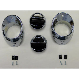 1966-1967 Chevy Chevelle Air Vent Set, Chrome, Pair.