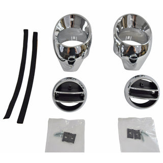 1966-1967 Chevy Chevelle Air Vent Set, Chrome, Pair - Classic 2 Current Fabrication