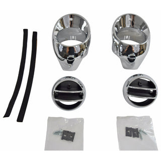 1966-1967 Chevy Chevelle Air Vent Set, Chrome, Pair.