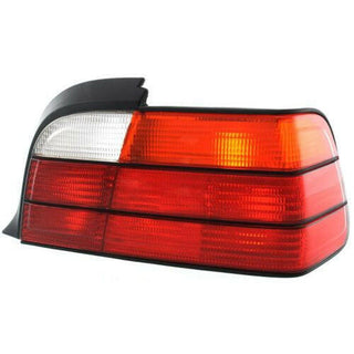 1992-1999 BMW 3 Tail Lamp RH, Lens & Housing, Amber, Clear, & Red Lens.