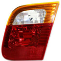 2002-2005 BMW 3 Tail Lamp RH, Inner, Lens/Housing, Amber Red Lens, Sedan.