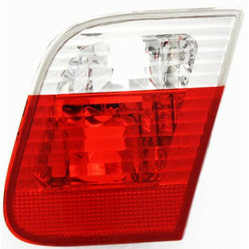 2002-2005 BMW 3 Tail Lamp RH, Inner, Lens/Housing, Clear & Red Lens, Sedan.