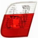 2002-2005 BMW 3 Tail Lamp RH, Inner, Lens/Housing, Clear & Red Lens, Sedan.